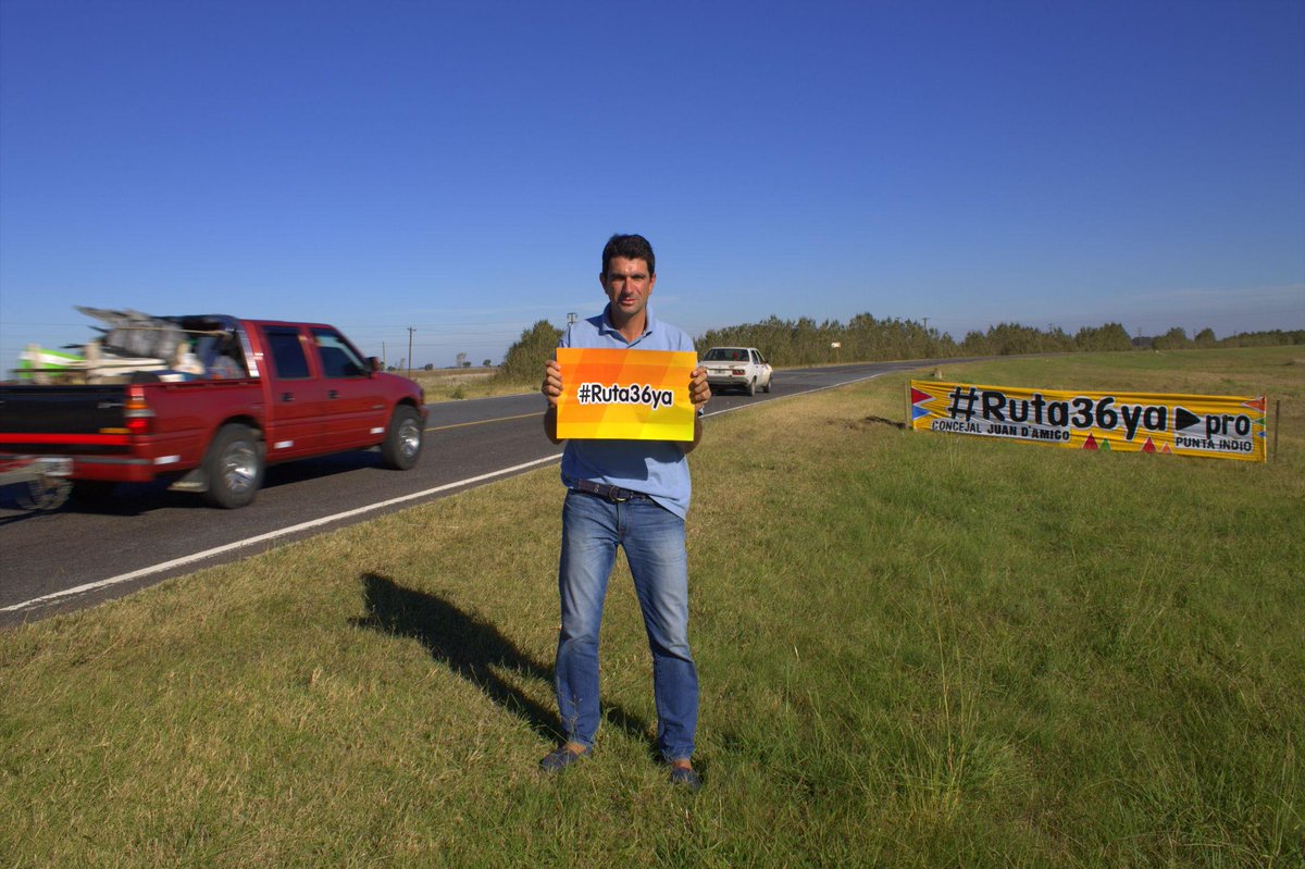 juandamico's tweet photo. Proyecto y campaña para que terminen #ruta36ya +seguridad para el turismo +desarrollo para P Indio @Guillodietrich http://t.co/Gt1nfMXmAY