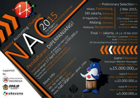 Pendaftaran #NACSTAN2015 sampai 17 april 2015 ! Segera daftarkan teammu dan tunjukkan kalian bisa !