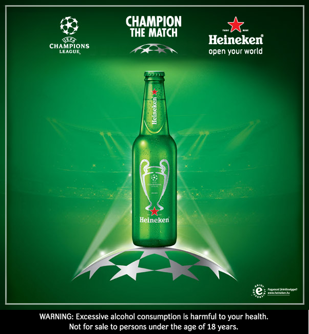 Heineken Tanzania on Twitter: "Meet the limited edition Heineken #UCL bottle: same great beer inside a #ChampionTheMatch twist on the outside. / Twitter