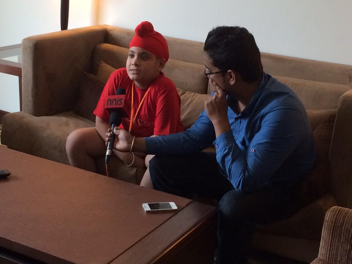 CsharpCorner's tweet photo. Live TV interview youngest speaker, 9 yrs old, of @CsharpCorner who will speak on @Azure tomorrow! #CSharpCon15 http://t.co/5N1QLYHarl