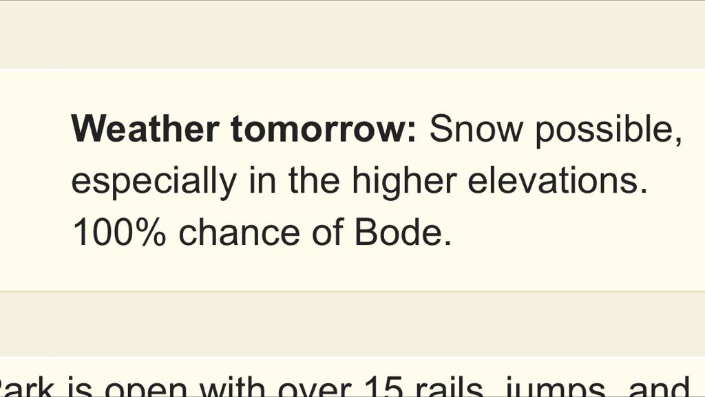 pariswk's tweet photo. Epic day on tap for the kiddos @cannonmountain for #BodeFest with @TurtleRidgeNH - forecast looks great for skiing 😜 http://t.co/AvyynlNcrB