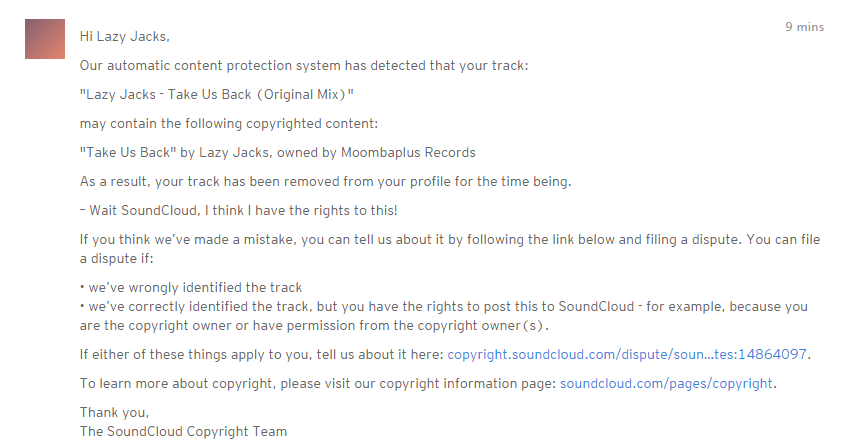 Okey <a href="/SoundCloud/">SoundCloud</a> now you are just really drunk! Removing my own is not cool!