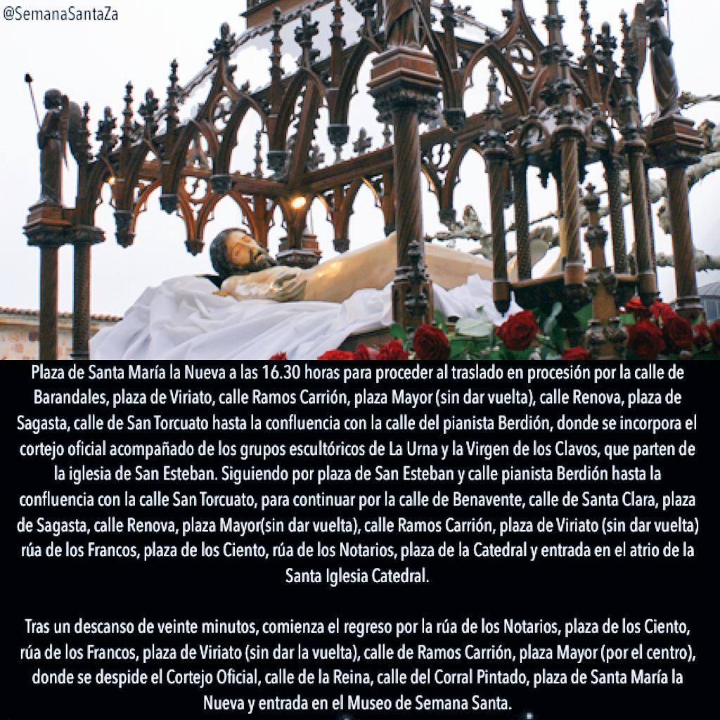 SemanaSantaZa's tweet photo. ITINERARIO || Real Cofradía del Santo Entierro (@SantoEntierroZa). #SemanaSantaZamora http://t.co/zjeewVsPgQ