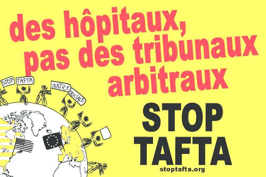 StopTAFTA's tweet photo. Journée d'action du 18 avril : Attention, le #TAFTA nuit gravement à la santé ! https://t.co/YUdlH7iHoW #A18DoA http://t.co/pbaPQs7d9k