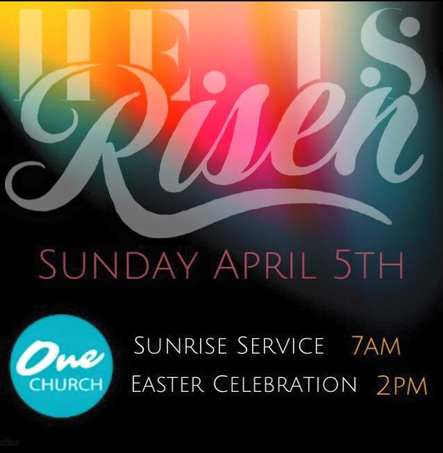 Join us for the Celebration of His Resurrection.