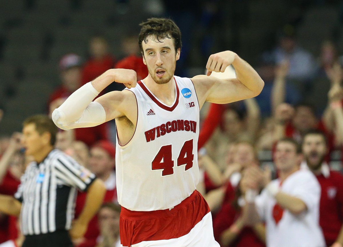 SportsCenter's tweet photo. Frank “The Tank” Kaminsky is first Wisconsin player to win AP Player of the Year award, averaging 18.7 Pts &amp; 8 Reb. http://t.co/20Ryt33HZc