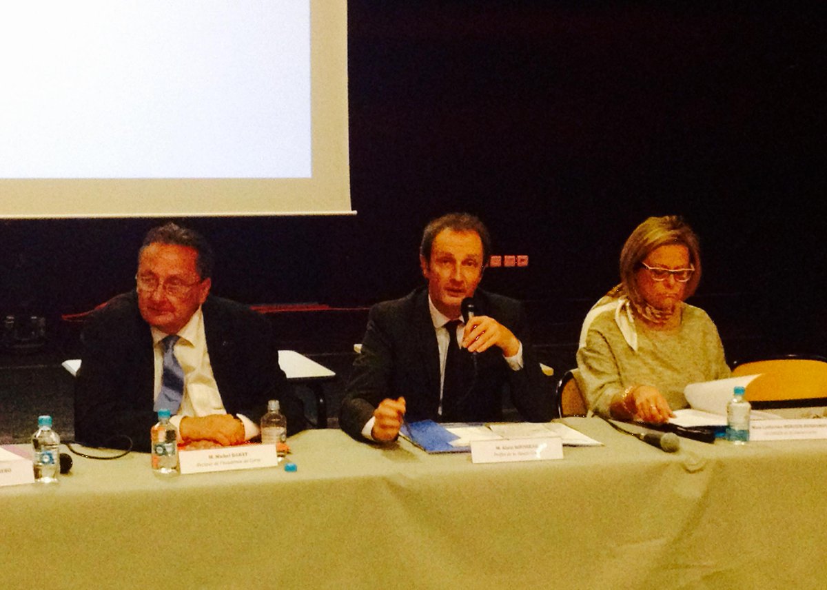 Prefet2B's tweet photo. #Prefet2B. Tenue des assises départementales de l’éducation avec le recteur de l’académie de Corse. http://t.co/7ZskRkk6aj