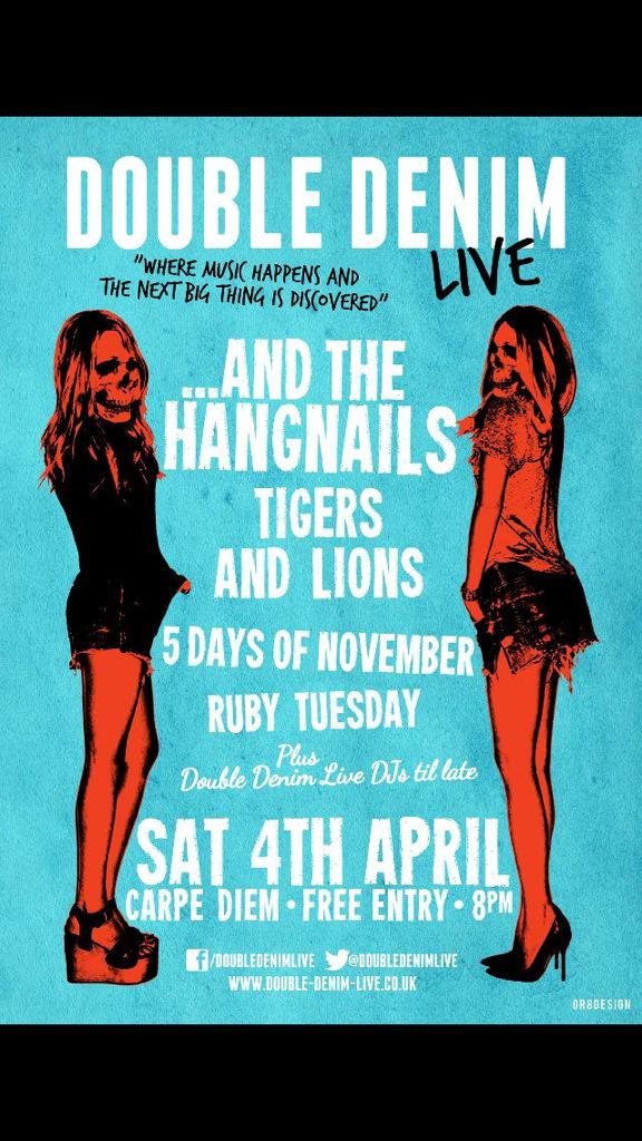 We head North tomorrow playing at the <a href="/CarpeDiem_Leeds/">Carpe Diem</a> alongside <a href="/AndTheHangnails/">...And The Hangnails</a> 

Gonna be killer! 

5DON x