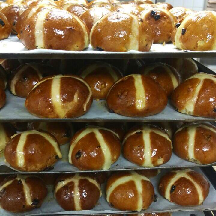 Hot Cross Buns straight out of the oven #GoodFriday #secretrecipe