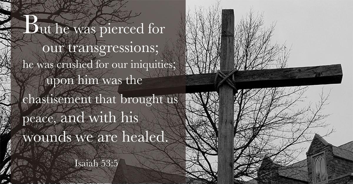 ConcordiaSem's tweet photo. By his wounds we are healed ~Isaiah 53:5  #GoodFriday #HolyWeek http://t.co/mMG3aIETSD