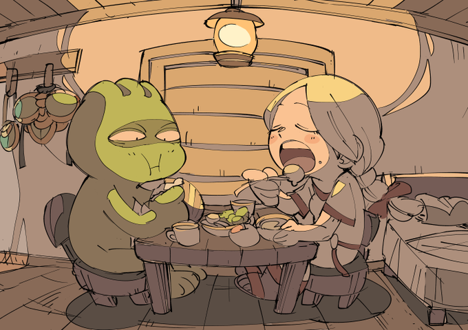 お絵かき:ワル+風景 