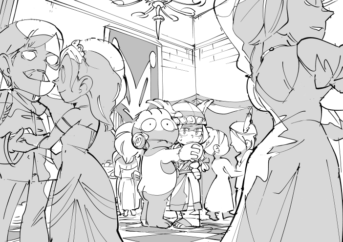 お絵かき:ワル+風景 