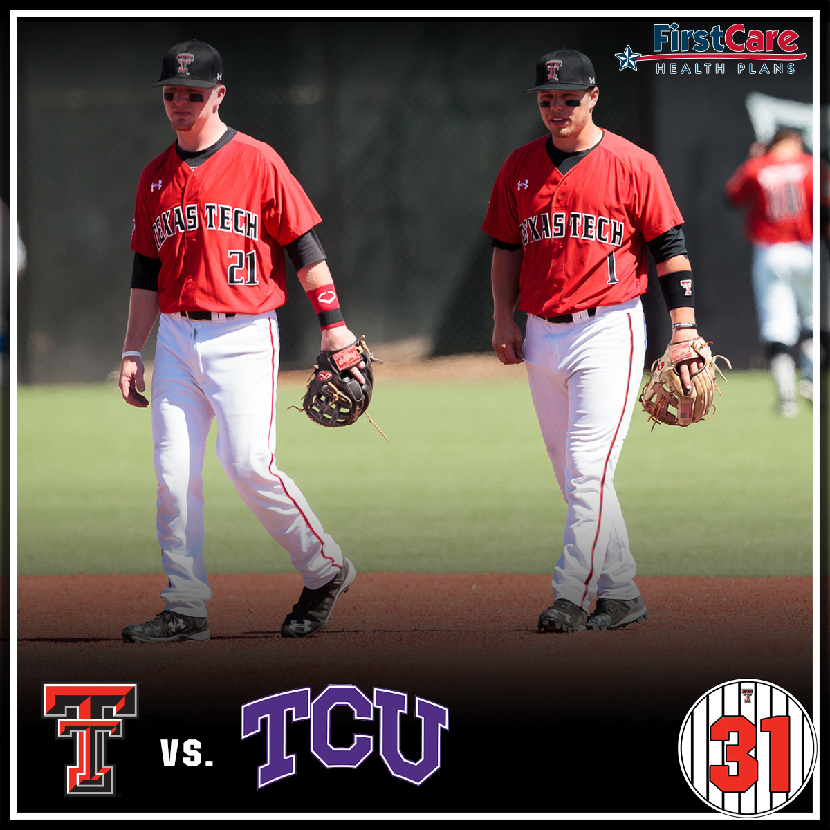 RED RAIDER GAMEDAY | #19 <a href="/TTU_Baseball/">Texas Tech Baseball</a> hosts #2 TCU today at 2. RT for your chance to win a pair of free tickets!