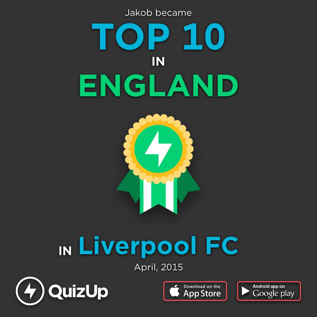 Woohoo! I’m Top 10 in Liverpool FC on <a href="/QuizUp/">QuizUp</a> q.is/join