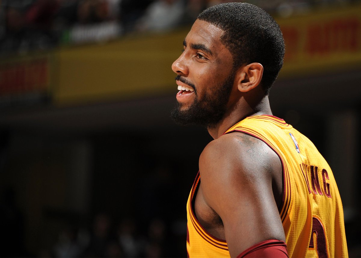 NBA's tweet photo. Kyrie's smooth transition big for @Cavs (via @JeffZillgitt): http://t.co/ZXsyXYAycx

#NBAonABC Sunday - 3:30pm/et. http://t.co/1mnpY7Zfin