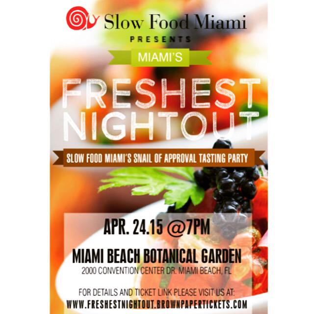 ChefJulieFrans's tweet photo. Join @SlowFoodMiami &amp; miami's leading farm 2 table chefs on April 24. @MIAbites1 @EdibleSoFla @southbeachchefs http://t.co/YugjklGLvO