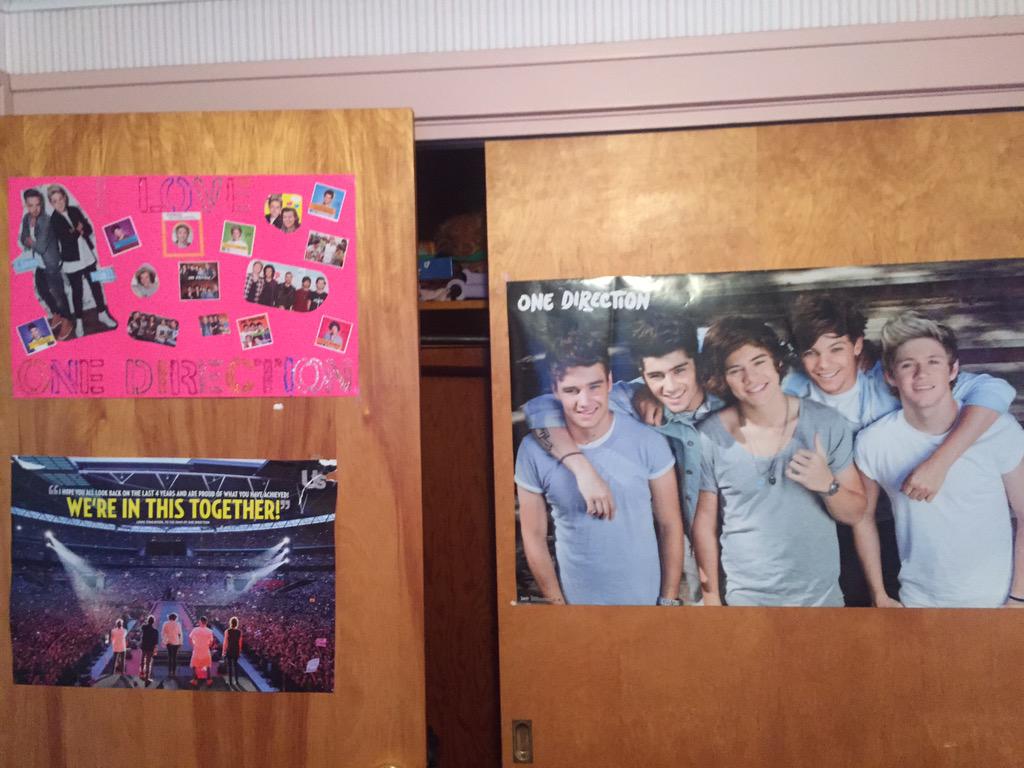 megashine2000's tweet photo. Roslynn Loves #OneDirection. Kinda fun helping her cut up magazines to make a poster. http://t.co/UISWWedmMs
