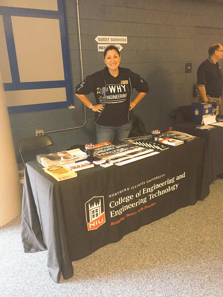Representing <a href="/NIUCEET/">NIU Engineering/Tech</a> at the annual <a href="/IllinoisFIRST/">FIRST Illinois Robotics</a> Midwest Regional!!! #whyengineering #FIRST #NIU