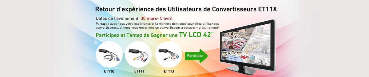 AVerMedia_FR's tweet image. CONCOURS GAGNE UN ECRAN LCD 42" ! TIRAGE LE 5 AVRIL à 00H00 !
avermedia.com/event/et11x-tr… UN MAX DE #RT