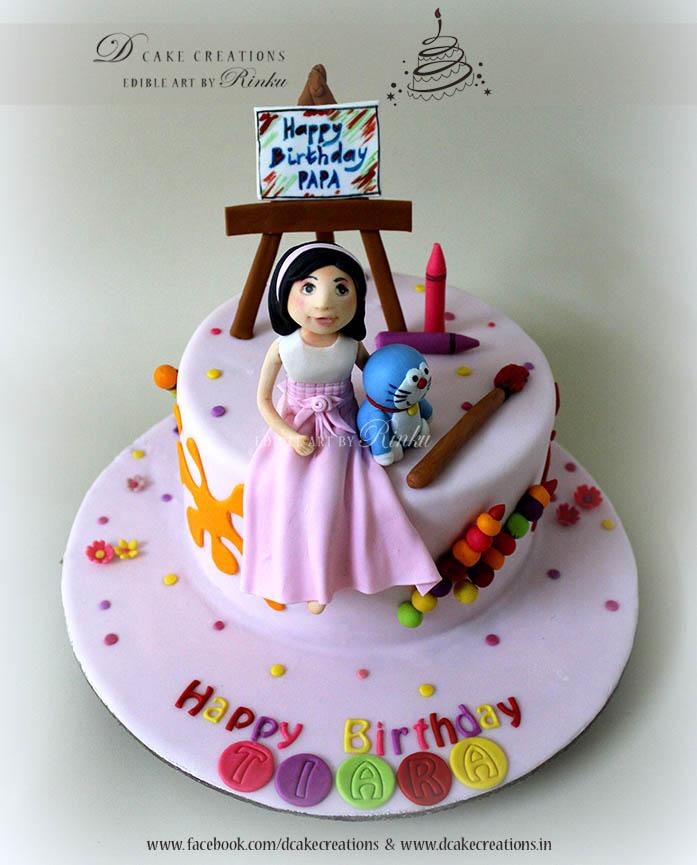  Birthday Wish Cake With Candles For Rinku Ji