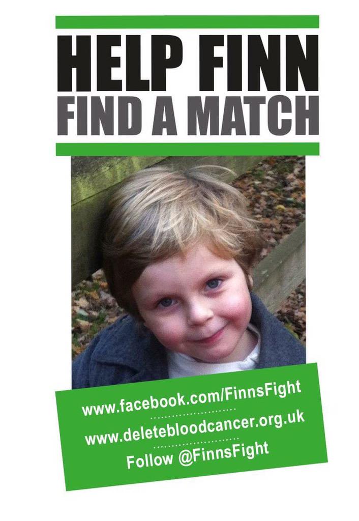 EFC_FansForum's tweet photo. HELP FINN: Tomorrow 1pm-3pm join Delete Blood Cancer in the Fan Zone and #HelpFinn find a match! Please RT #EFCFamily http://t.co/T3HHeJXM8q