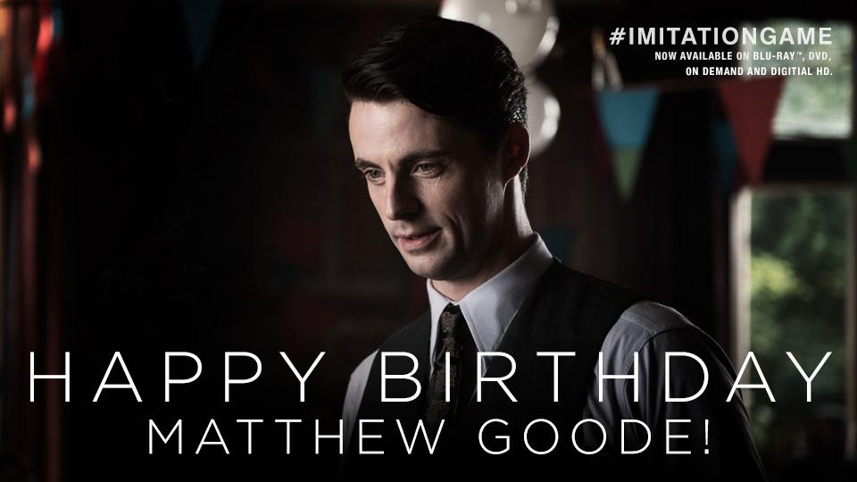 A very Happy Birthday to Matthew Goode! See him in The today:  