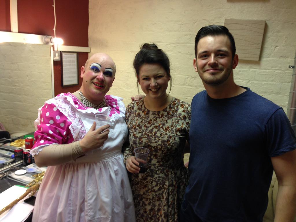 clairesimmo's tweet photo. One show down .... And interval  fun @TheatreRoyalStH with @Daleington9 @becciq @Mister__F #3faves http://t.co/6yz82KJW9j