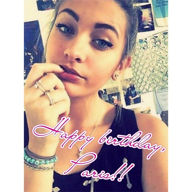 Happy birthday Paris Jackson love you so much   