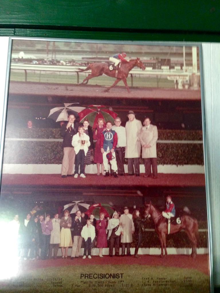RamiroRestrepo's tweet photo. PRECISIONIST's 1984 Malibu winners circle picture. #FredHooper #champ http://t.co/trdt7ER7xC
