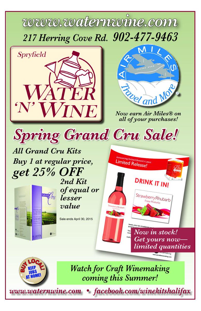 WATERNWINEHFX's tweet photo. Grand Cru April Sale - Buy Any Kit @ Regular Price Get 2nd of Equal or Lesser Value 25% OFF!! http://t.co/54I6SrbTus