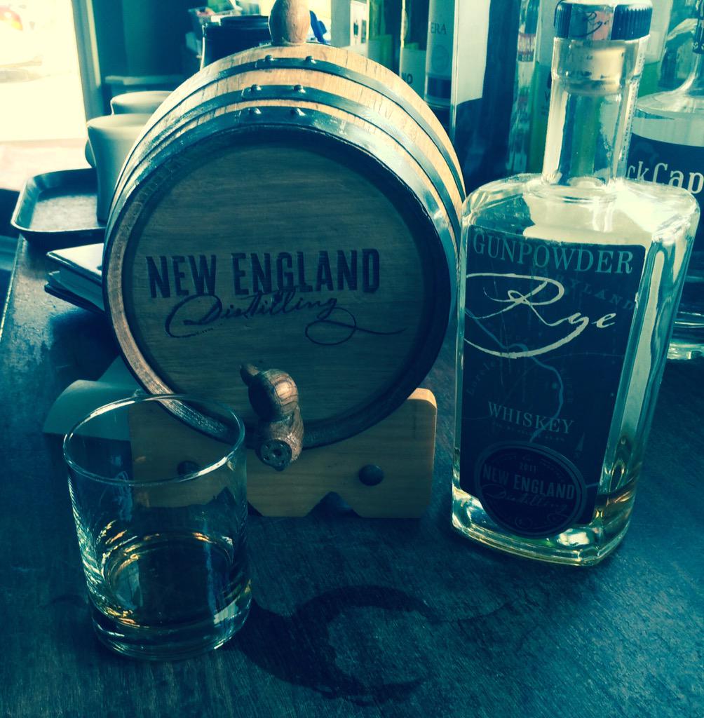 PortlandRumRiot's tweet photo. Seems like a good day 4 spring cleaning. Winter's yield=aged whiskey! @NEDistilling #PortlandRumRiot #portlandmaine http://t.co/nAOIZvmvLl