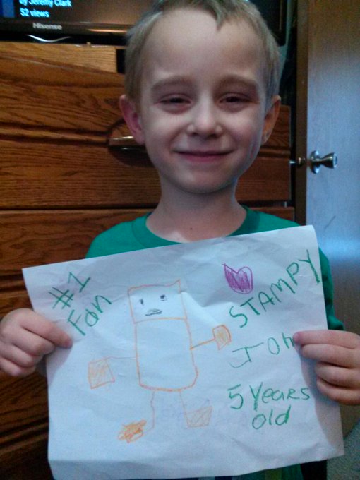 My grandson Lil Jon is 5 and he is your #1 fan of @Stampylongfans http://t.co/som78juNOO<a href="/tag/sexysaturday"class="tags"><span>#sexysaturday</span></a>
