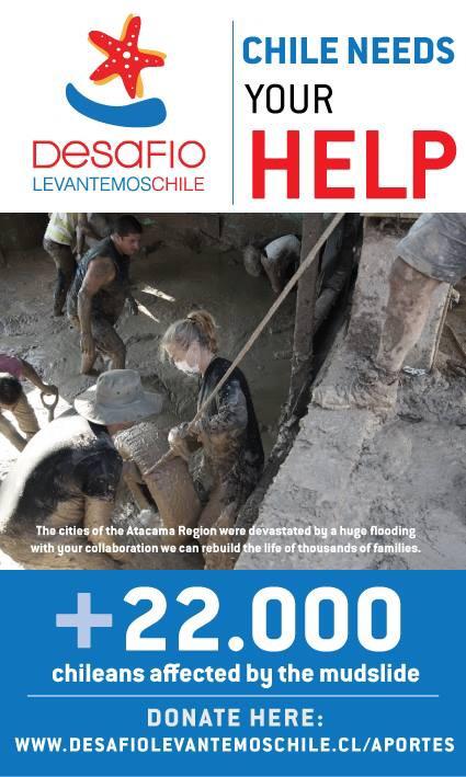 PiaYovanovic's tweet photo. @davidbisbal Tu que has estado en Chile ayudanos a difundir! Necesitamos ayuda de todos para desastre natural! http://t.co/HtYE8mVHTc
