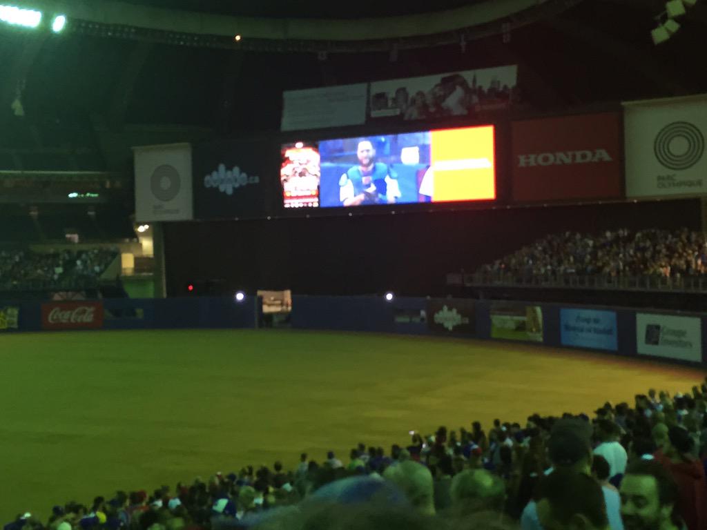 Nadd1976's tweet photo. That's the opening game ! #BlueJaysMTL http://t.co/FEFG1YEtHS