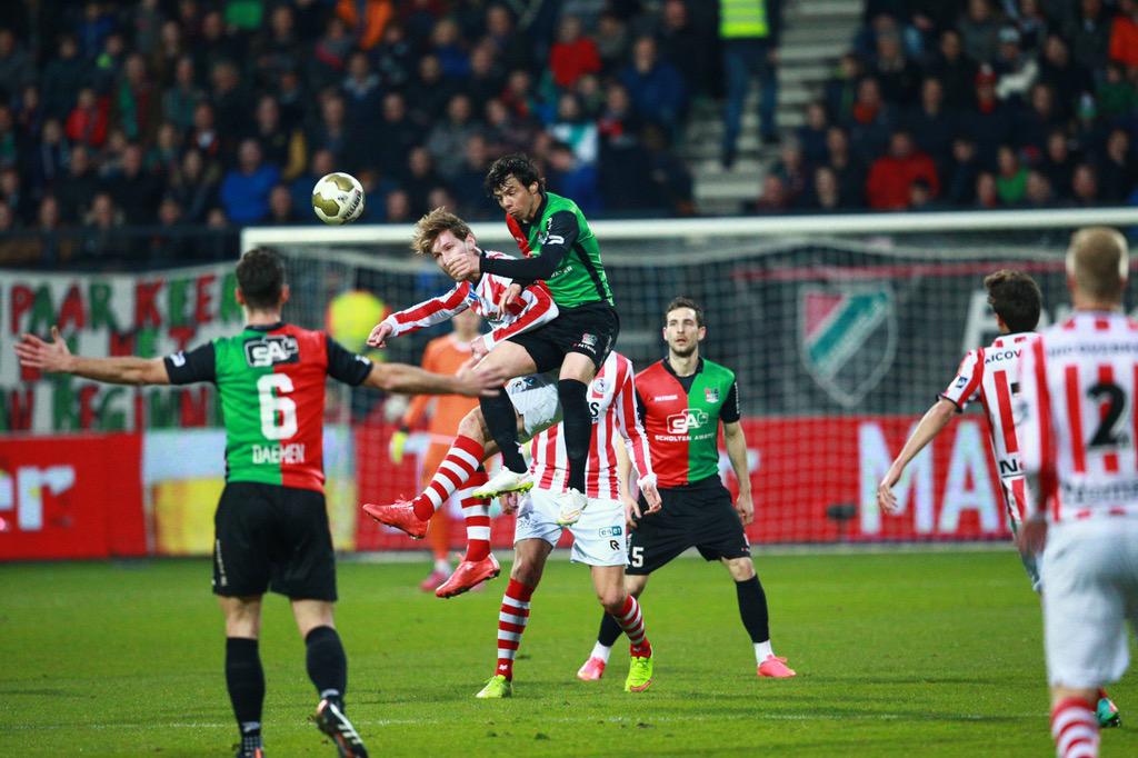 necnijmegen's tweet photo. In het stadion zitten 12.501 toeschouwers vandaag en zingen uit volle borst o.a. LEI-WA-KA-BESSY #NECspa http://t.co/eiNDIeyBfJ