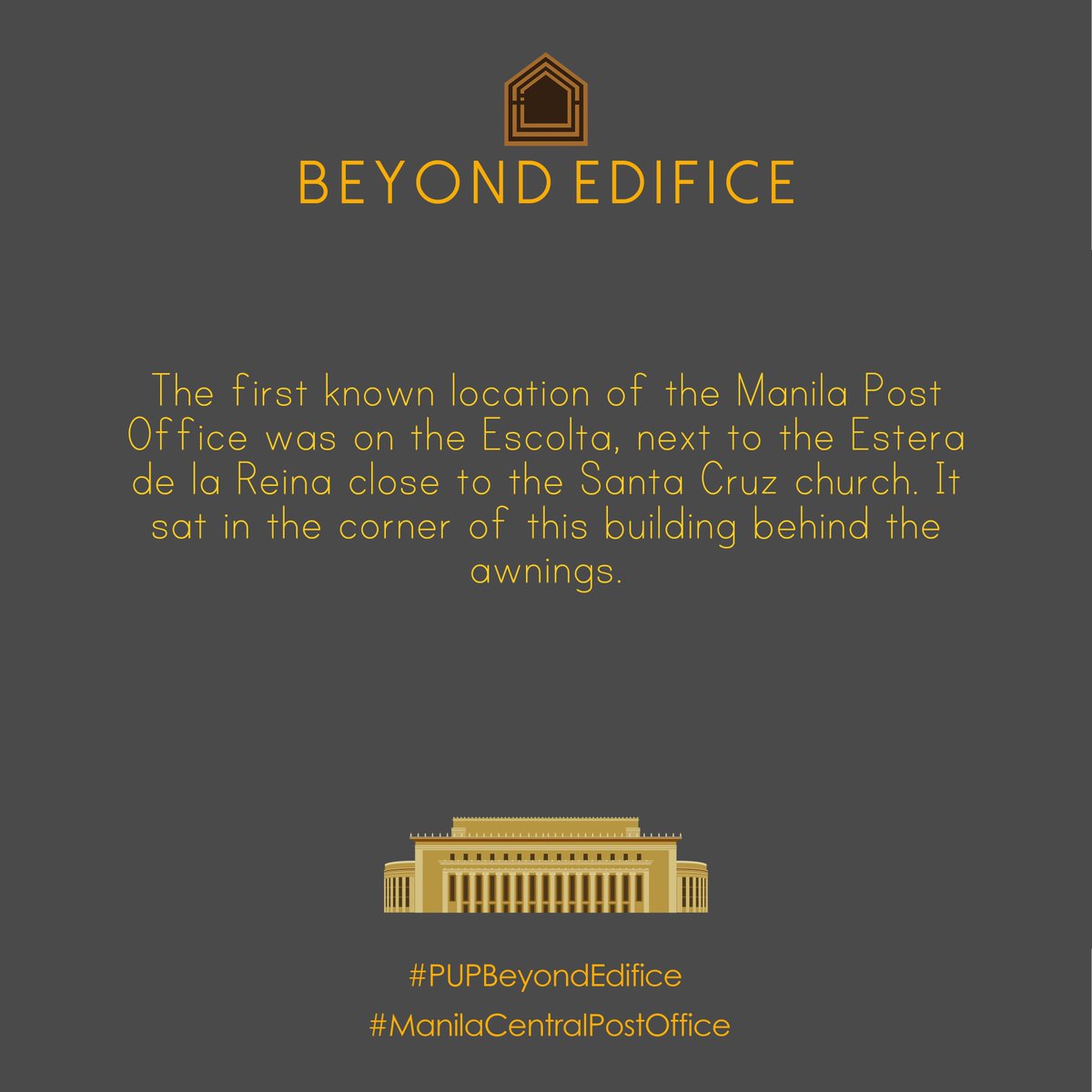 BeyondEdifice's tweet image. #PUPBeyondEdifice
#ManilaCentralPostOffice
#TriviaOfTheDay

source: lougopal.com/manila/?p=392