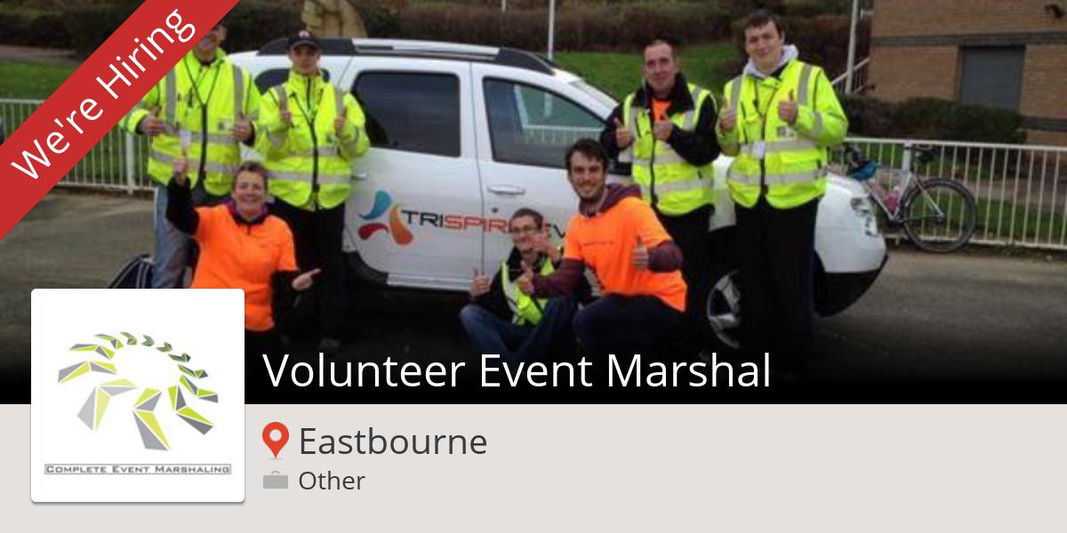 eventmarshaling's tweet photo. Check out this #job: #Volunteer #Event Marshal at #CompleteEventMarshaling in #Eastbourne http://t.co/t3zrhsI2im http://t.co/0VdgSCGnS0