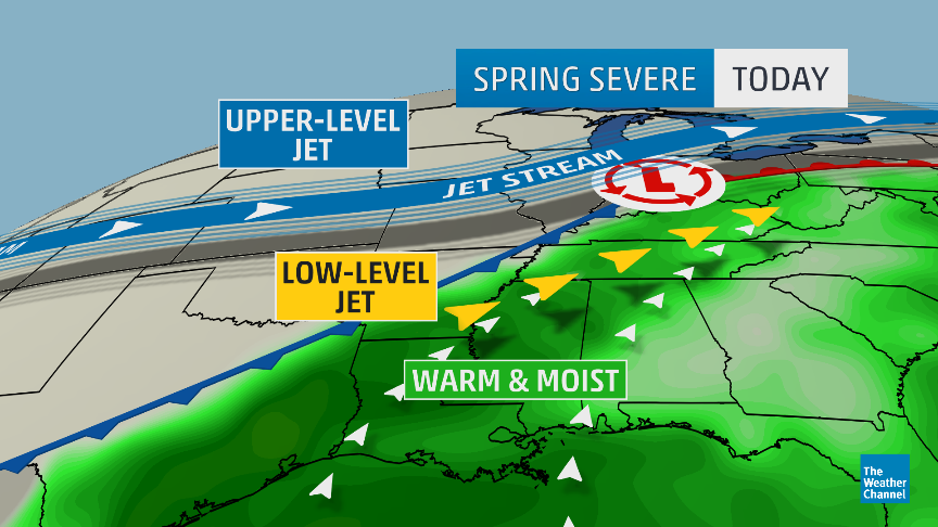 weatherchannel's tweet photo. LIVE NOW: we continue to cover the threat for #hail, #wind &amp; #tornadoes...tune in for latest!  http://t.co/d1XEdZzQxO http://t.co/z5w9PyqzD1