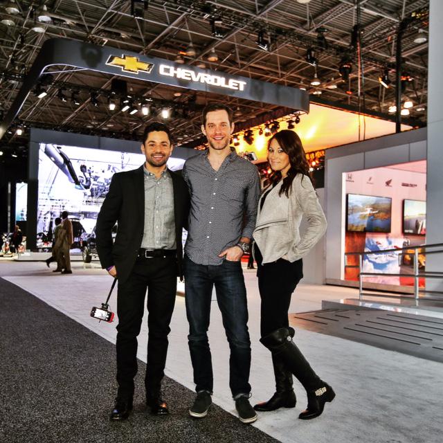 JamieKrauss's tweet photo. Fun w/ @harcules30 & @jdizzle_tv for #OUTwithChevy at the #NYIAS @GM_Diversity http://t.co/1LnbcOfpiI