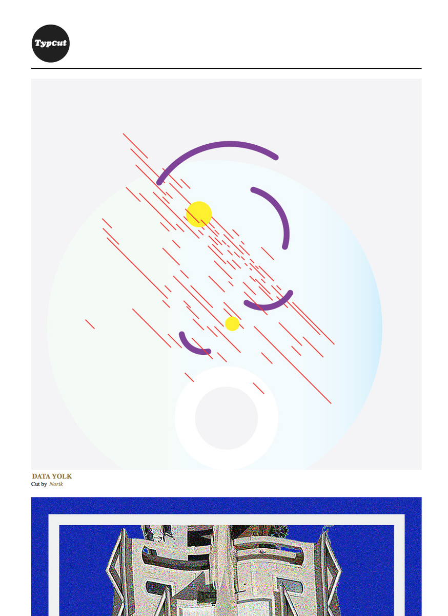 typcut's tweet image. Starting to thaw out for spring, Data Yolk by @thenorik —&amp;gt; typcut.com/norik/data-yolk