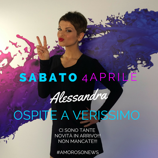 AmorosoOF's tweet photo. DOMANI SABATO 4 APRILE Ale sarà ospite a Verissimo con grandi novità! Non perdetevela! #AmorosoNews #solocosebelle http://t.co/9b0OmvaieI