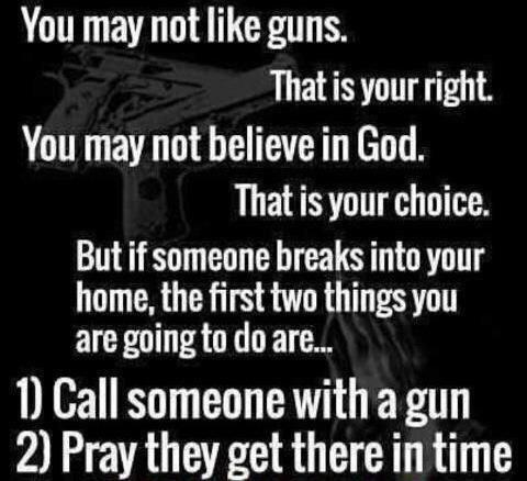 BillyJoeDipper's tweet photo. Couldn't have said it better myself yall. Carry your shotgun and pray for Jesus!! http://t.co/5XSqN6gpGz