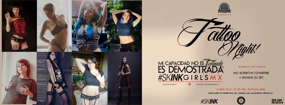 caraduramx's tweet photo. ¡HOY: TATUAJES, MUJERES BELLAS Y MÚSICA!
@MCNTD #GlowParty @Bonnz #Overfire #NoSorrow #SkinkGirls
#EntradaLibre, 18+. http://t.co/FIWZb3nvl7