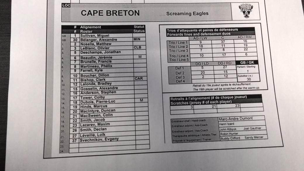 Eagles Game 5 Line-up