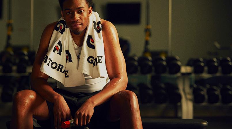 Gatorade's tweet image. No athlete's routine is complete without protein. @JabariParker