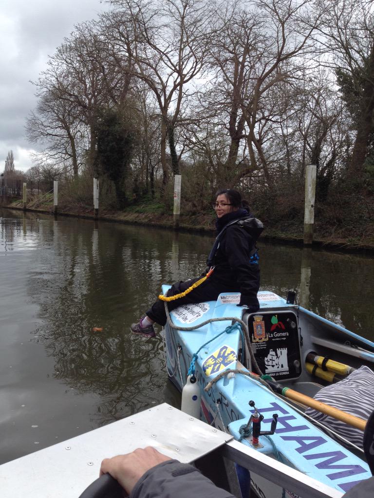 ThamesRow's tweet image. The fantastic Miss Su has been following the boys all week in the support team, sneaky lift back with the boys.