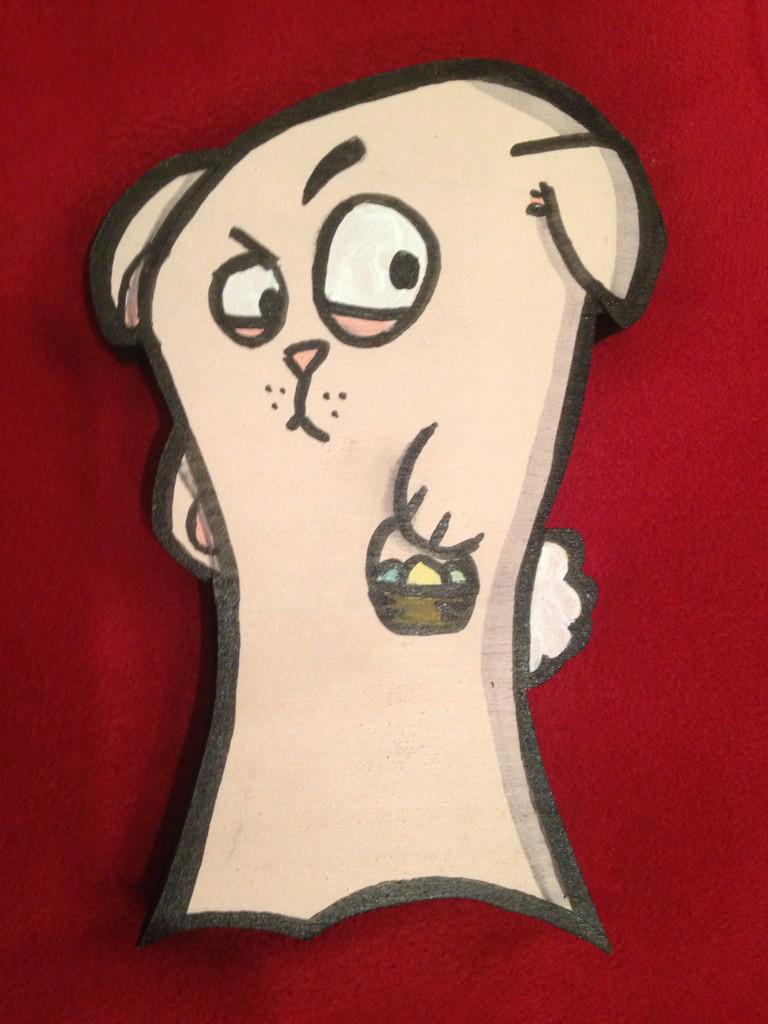 arsgratis's tweet image. It's free art Friday AND Easter, so I'm dropping this bunny (who looks more like a dog). #fafatl #freeart #bunnypup