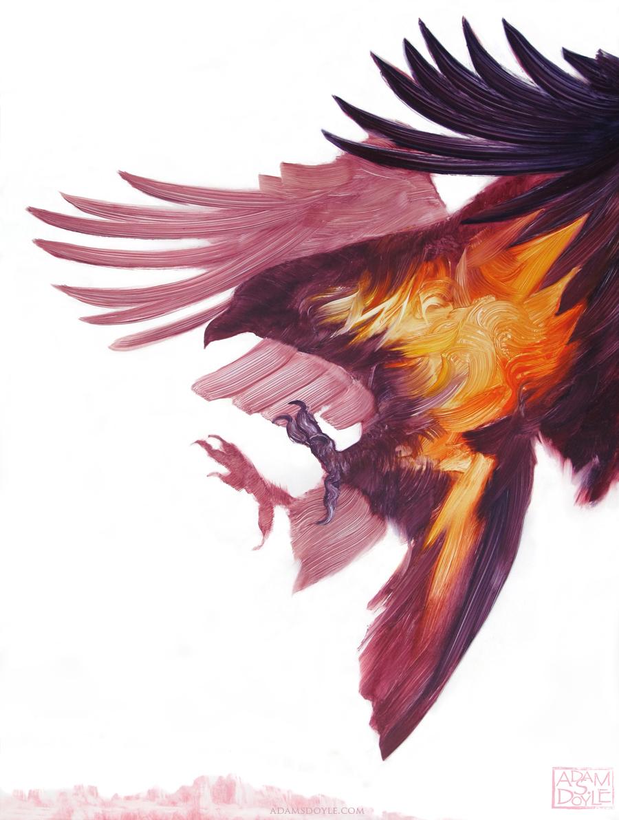 thisiscolossal's tweet photo. Artist Adam Doyle Utilizes Simplified Brushstrokes to Conjure Animals to the Canvas http://t.co/KbrmC8zcr3 http://t.co/3PQJGqLeib