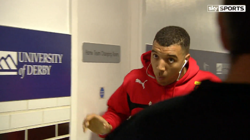 SkySportsPL's tweet photo. WATCH: @T_Deeney loses his swag pre-match by walking into wrong dressing room. Whoopsie! http://t.co/6enZXm32fl http://t.co/fRVXOg73vL