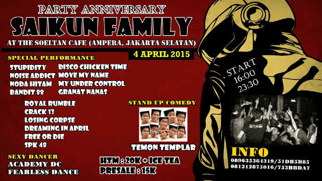 ToDay Bismillah lancar Party Anniversary <a href="/SAIKUNFAMS/">SAIKUN FAMILY</a> At Soeltan Cafe Ampera kemang Jaksel O:)